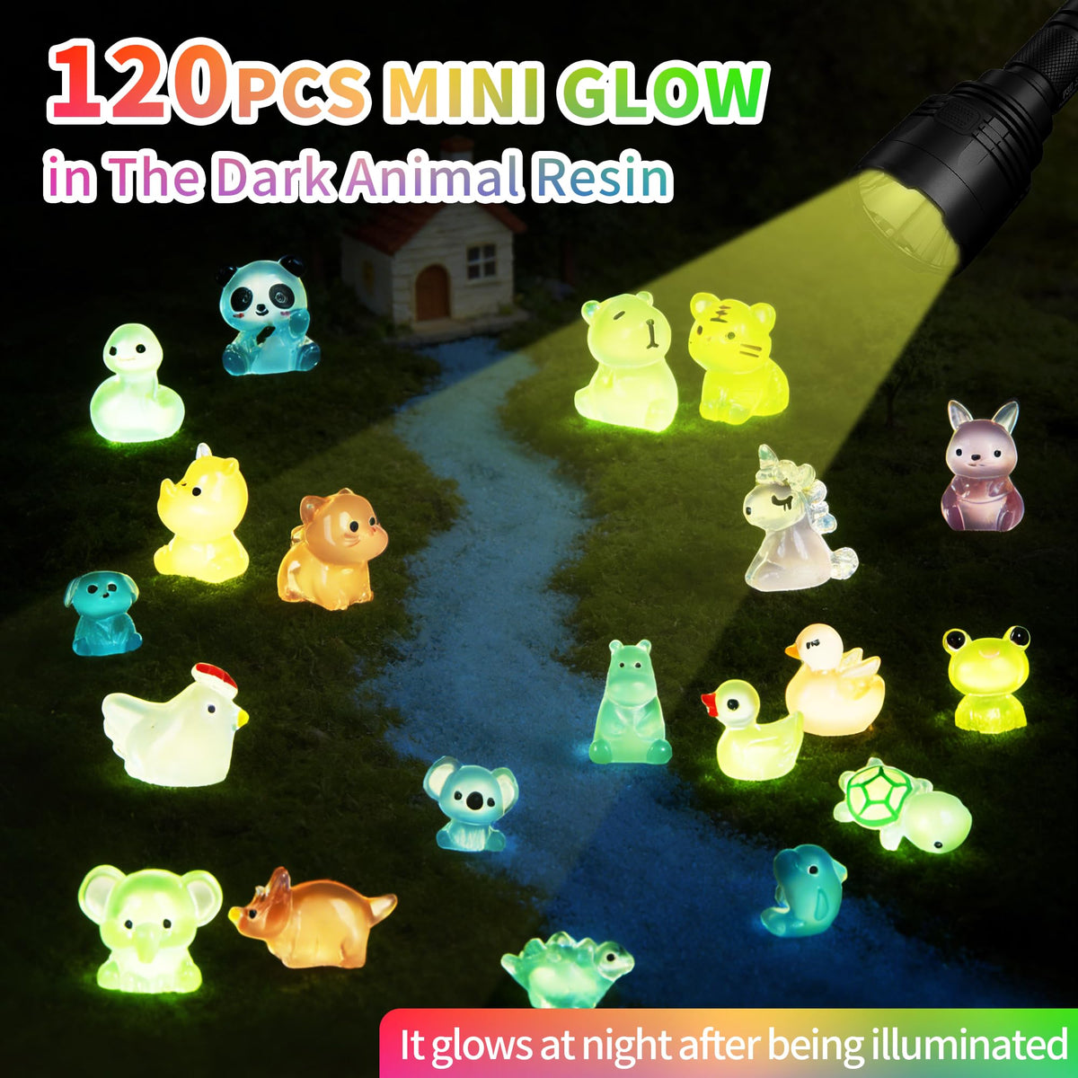 EKisemio fairy garden scene adds magical ambiance after lights out