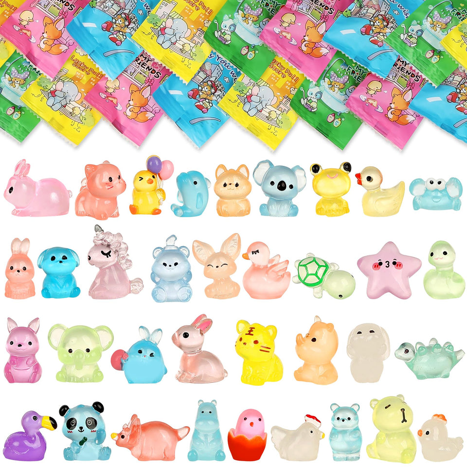 EKisemio glow-pack reveals luminous mini animals for play and display