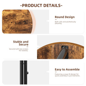 Ekisemio waterproof finish makes the stand suitable for outdoor use.