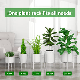 EKNITEY adjustable plant pot stand width range 8 to 12.5 inches for versatile pot sizes.