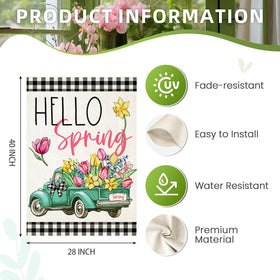 EKOREST double-sided spring banner, high visibility from both sides.