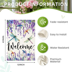 EKOREST farmhouse flag shows spring to summer transition beautifully.