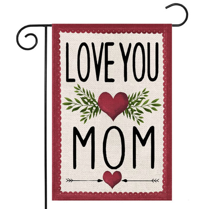EKOREST Happy Mother's Day outdoor flag for garden reads clearly from the yard.