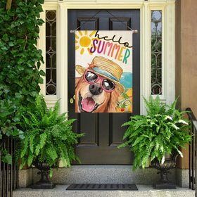 EKOREST Hello Summer flag doubles as a charming farmhouse accent.