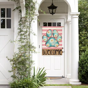 EKOREST uv fade-resistant polyester flag for long-lasting outdoor decor.