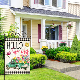 EKOREST outdoor yard flag spring decor for patios and lawns.
