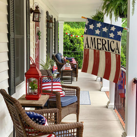EKOREST patriotic outdoor banner for sunny yard displays.