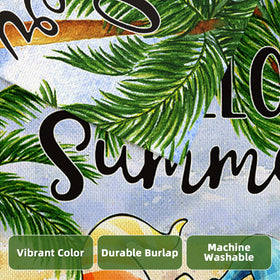 EKOREST Hello Summer Garden Flag seasonal decor for outdoor spaces