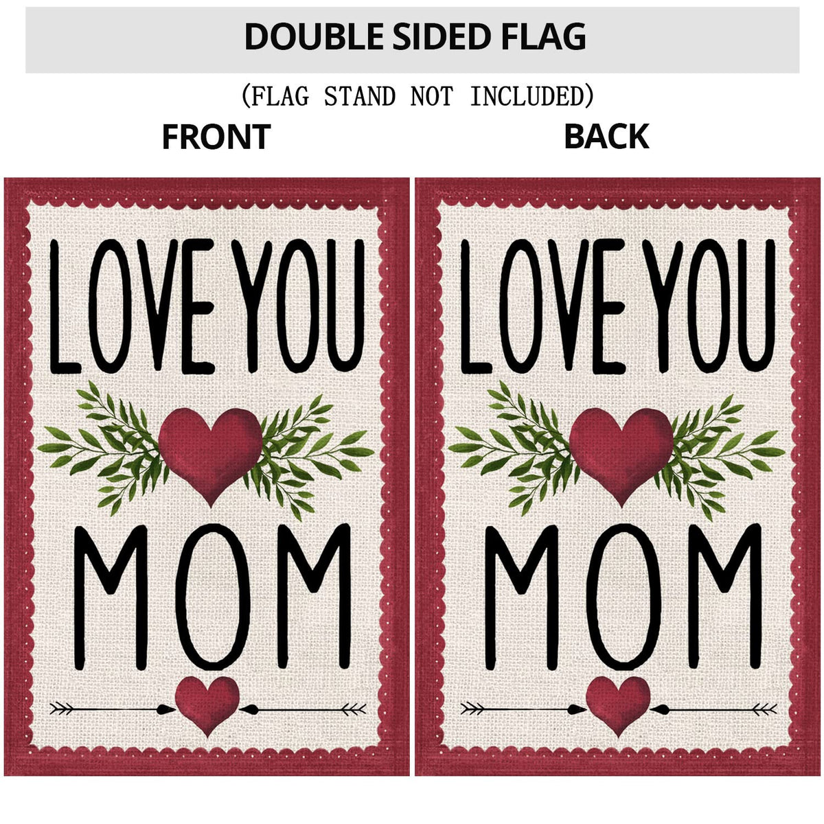 EKOREST Small yard flag suitable for gardens and entryways.