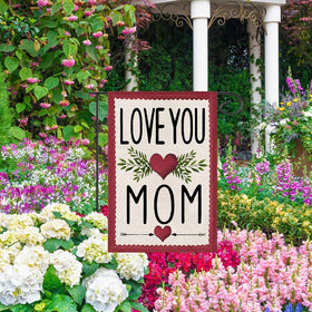 EKOREST Spring garden decor flag adds color to pathways and entries.