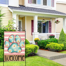 EKOREST two-sided stripes design highlights cheerful yard decoration.