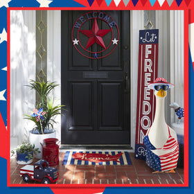 EKOREST 4th of July garden decor adds vibrant patriotic flair
