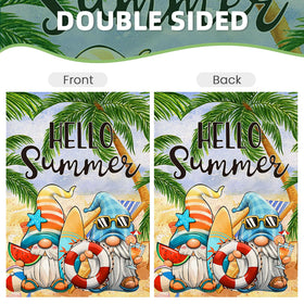 EKOREST Hello Summer Garden Flag made from UV fade resistant fabric