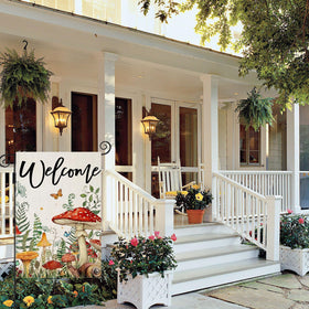 EKOREST Welcome Summer flag full design visible from across the lawn ideal curb appeal