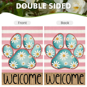 EKOREST outdoor flag enhances porch welcome with bright stripes.
