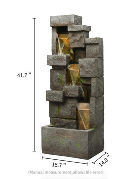EKRISON outdoor fountain boosts curb appeal for patios and entryways