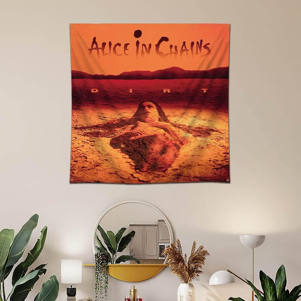 Eksent Alice Rock In Chains flag close-up HD print details