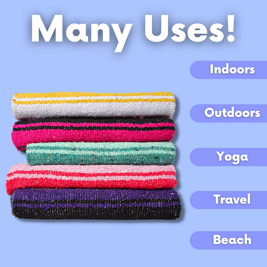 El Paso Designs soft woven throw ideal for beach days and camping trips.