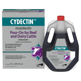 Elanco Cydectin Pour-On bottle for simple parasite control in cattle