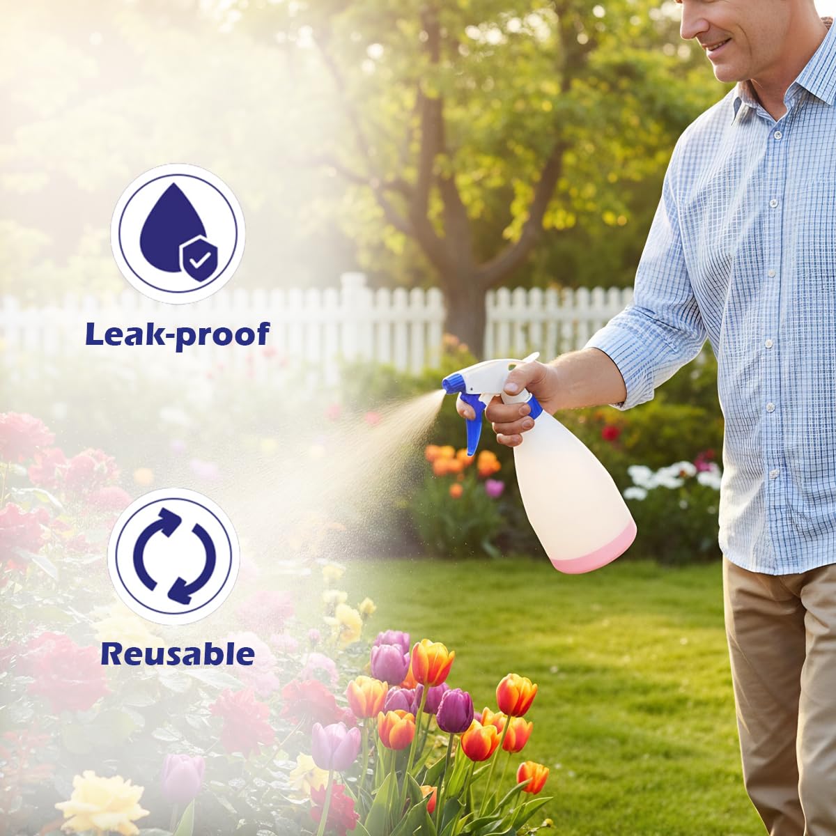 Elandy leak-proof nozzle attachment helps control liquids during plant care.