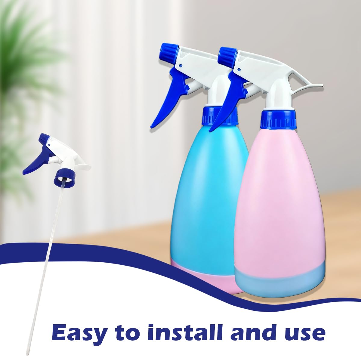Elandy lightweight plastic nozzle fits 8oz and 16oz bottles.