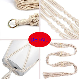 ELANE wooden beads and tassel details add craft-inspired decor texture