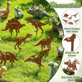 ElaraBerry Pterodactyl yard stake creates whimsy along pathways