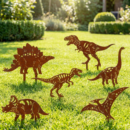 ElaraBerry Stegosaurus yard stake adds durable charm to outdoor display