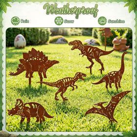ElaraBerry Velociraptor yard stake brings playful energy to patios