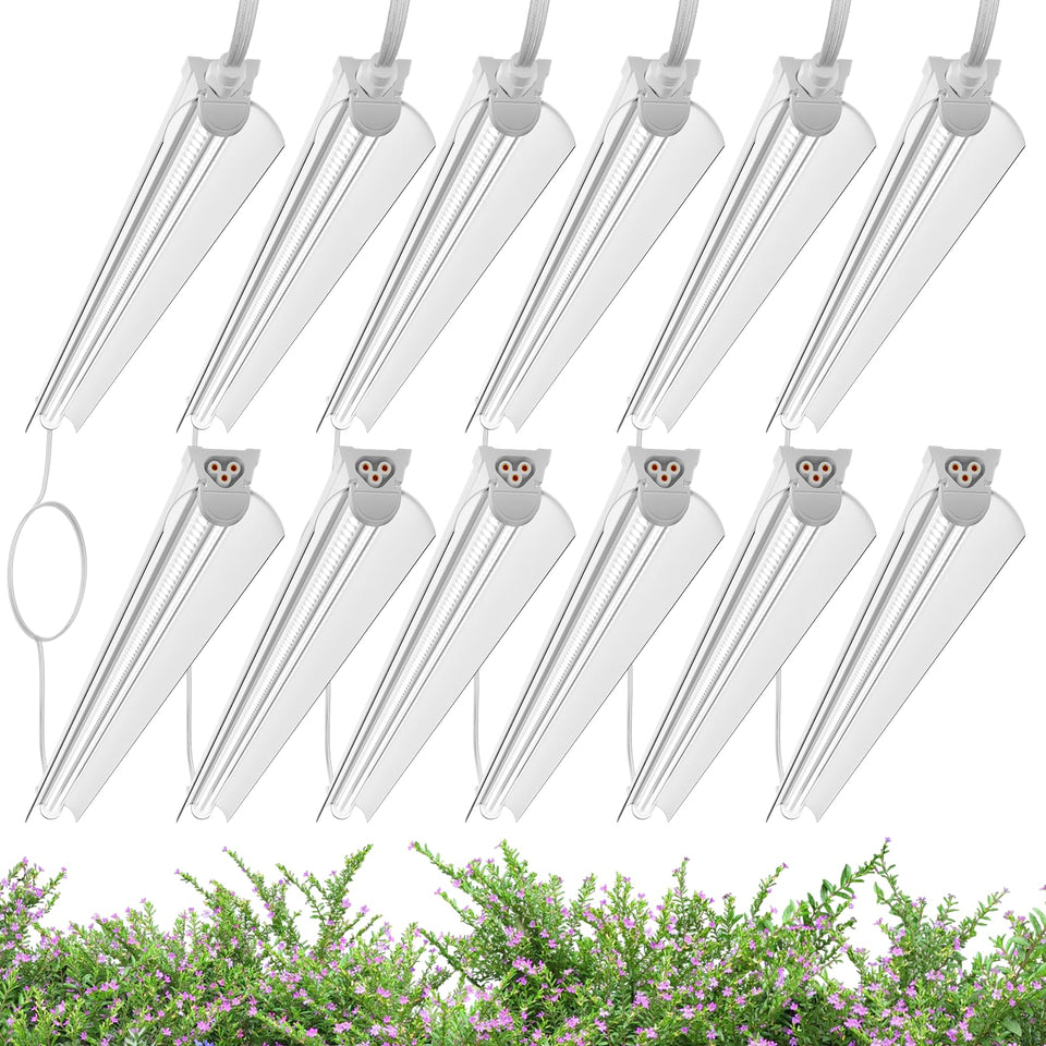 Elaruslux 4ft grow light strip delivering balanced spectrum for indoor growth
