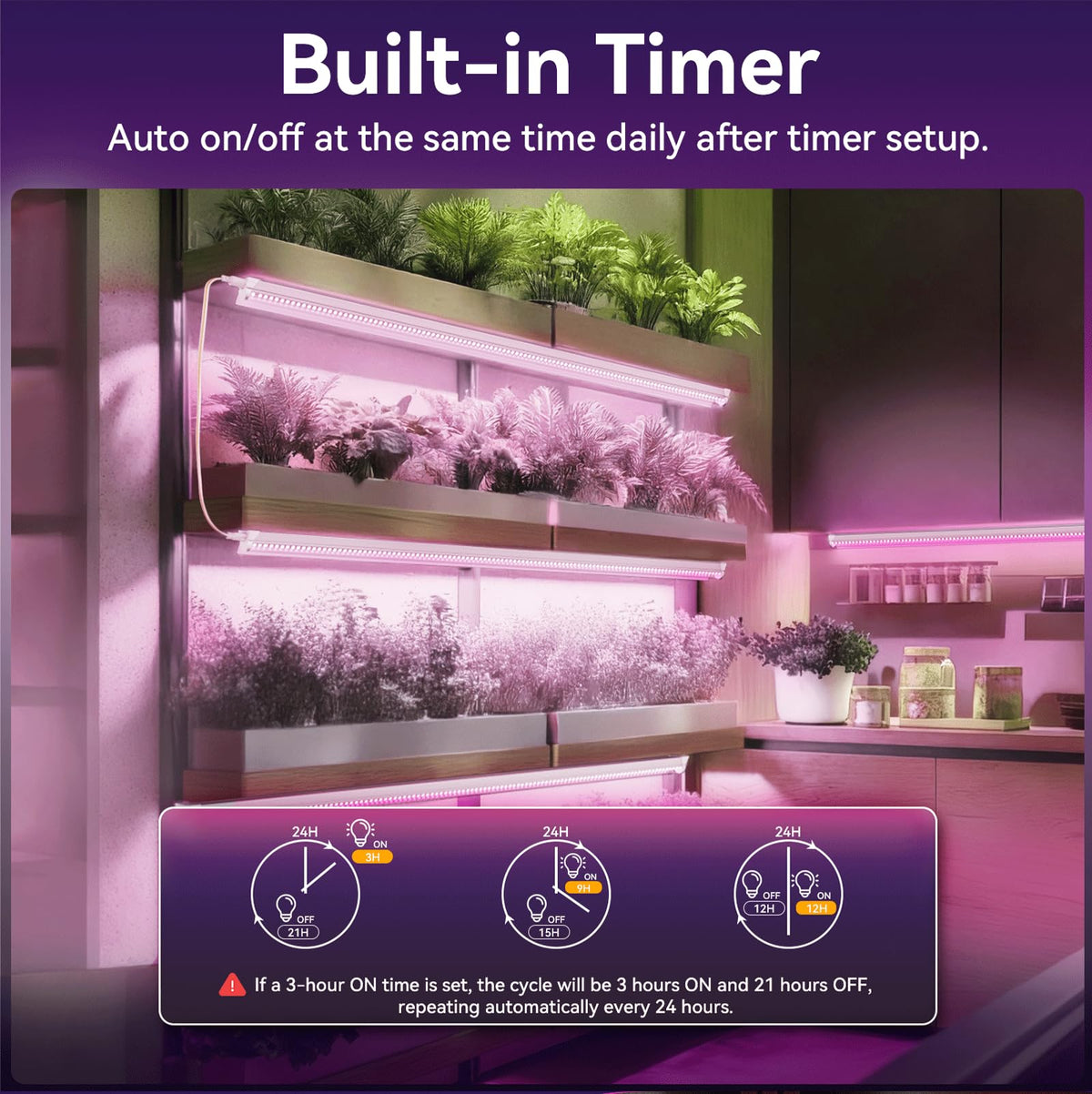 Elaruslux grow light ideal for tents and hydroponics supporting healthy seedlings