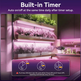Elaruslux grow light ideal for tents and hydroponics supporting healthy seedlings