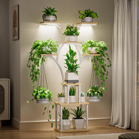 Elbourn living room and patio display for vibrant greenery.
