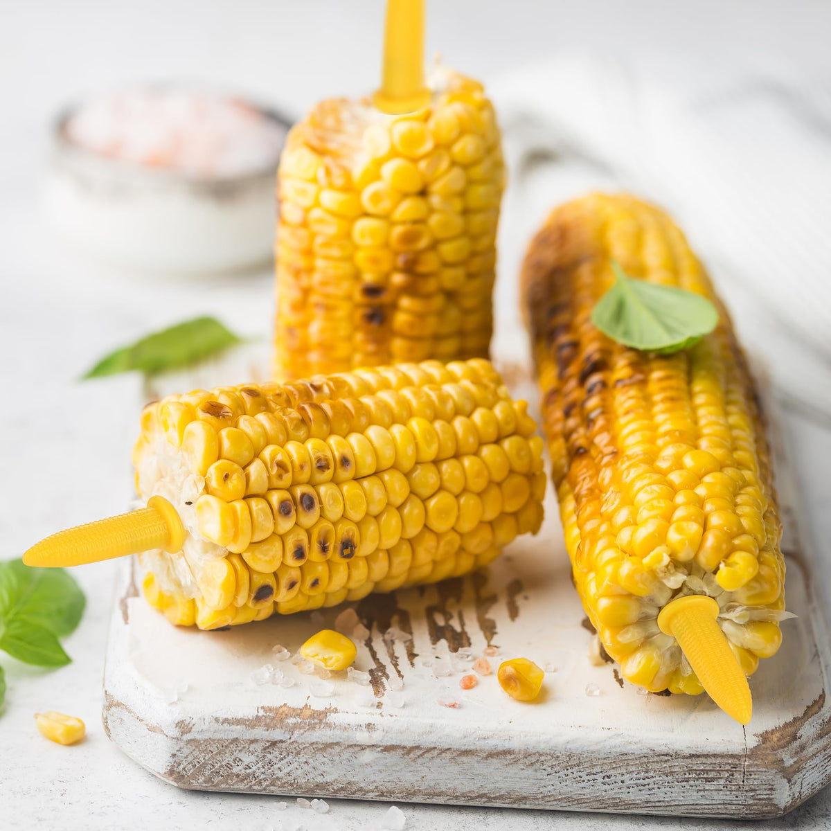 Elcoho corn holders storage box pictured for compact organizing