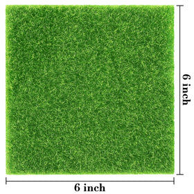Elcoho dollhouse grass pieces 18 count for versatile DIY decorating.