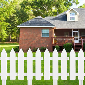 ELECLAND lawn border setup shows easy assembly and versatile use.