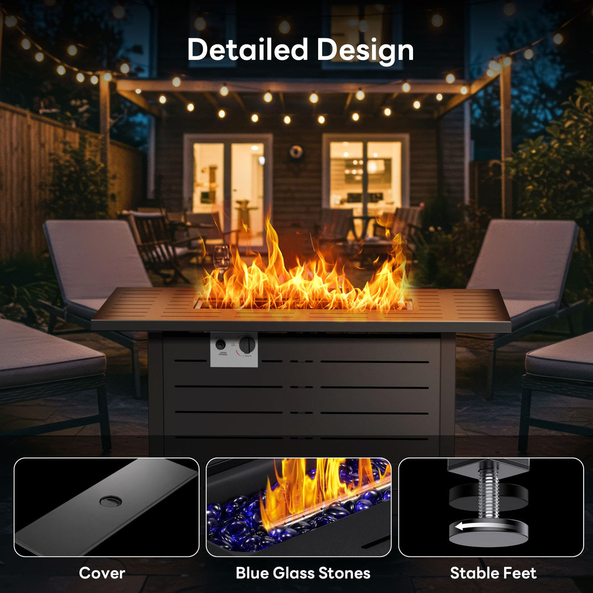 Electactic durable steel fire pit base providing stable outdoor use.