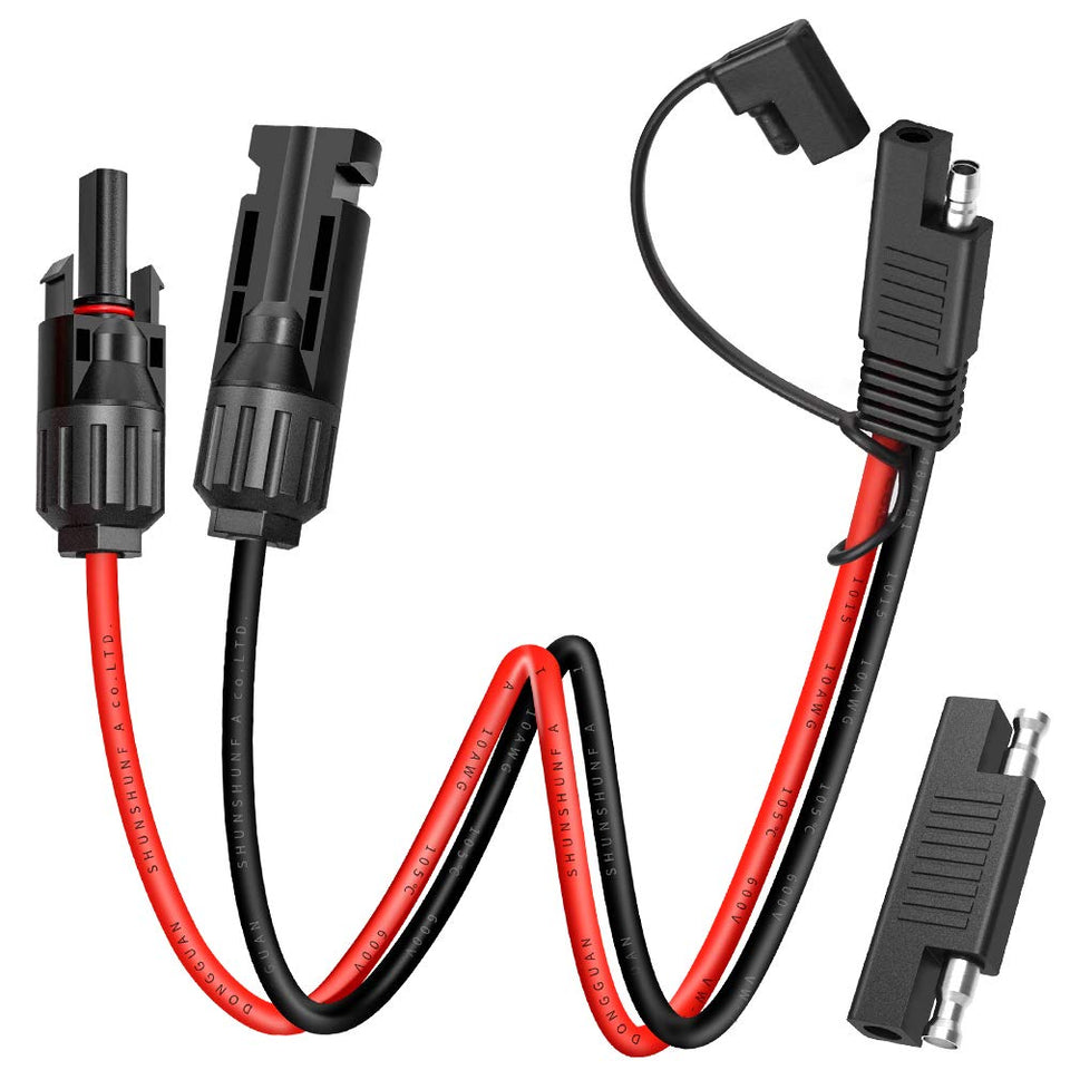 ELECTOP SAE to male/female solar connectors extension cable for easy RV hookups.