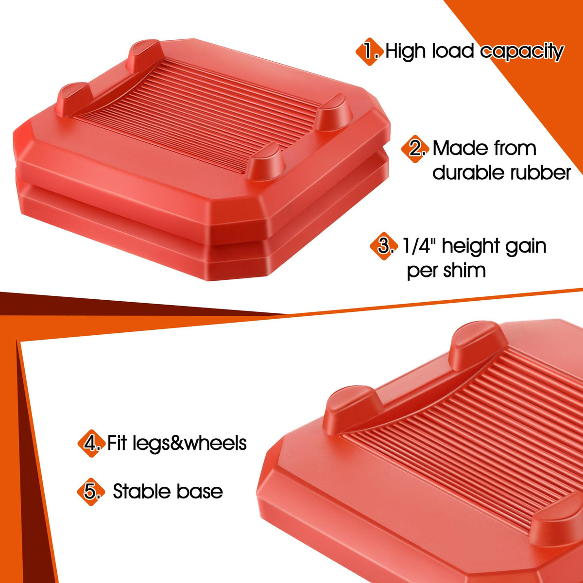 ElectricWise Blackstone-compatible shims kit ensures secure level setup