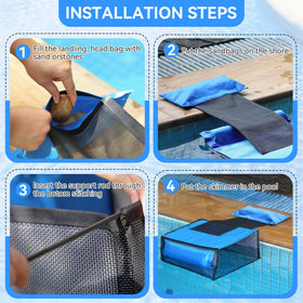 ElectricWise blue skimmer for home pools up to 200 sq ft.