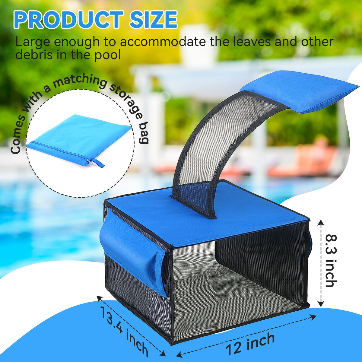 ElectricWise blue skimmer handle and design for easy operation.
