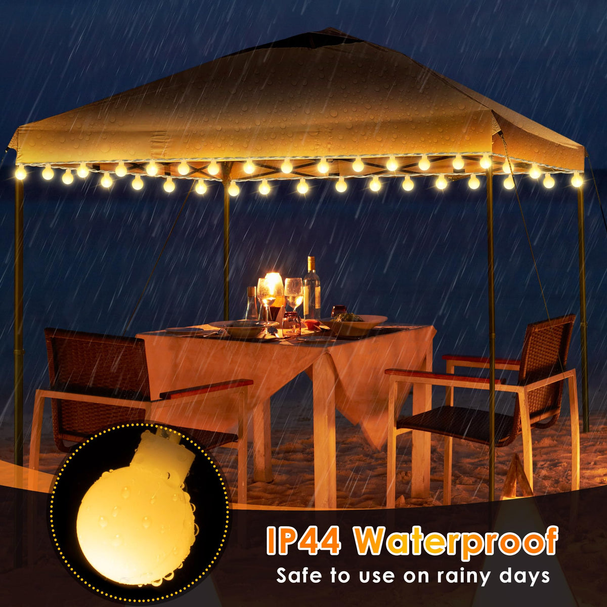 ElectricWise canopy lights with timer function to automate daily use