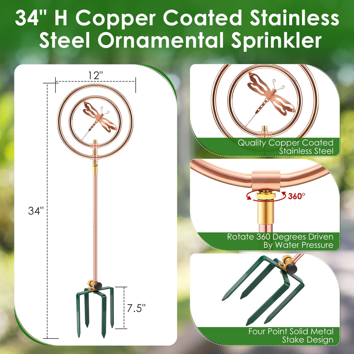ElectricWise copper-coated stainless steel construction provides durable, corrosion-resistant performance.