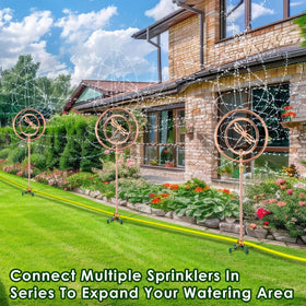 ElectricWise garden sprinkler helps maintain a lush, healthy-looking yard.