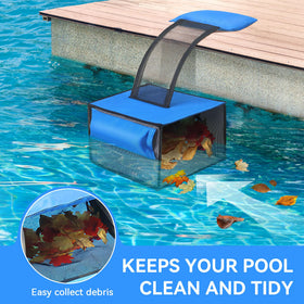 ElectricWise durable blue skimmer body emphasizes long-lasting pool maintenance.