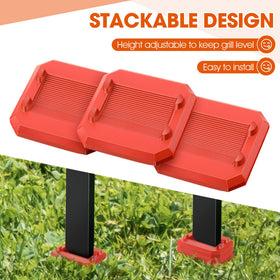 ElectricWise griddle leveling shims kit stackable design for easy storage