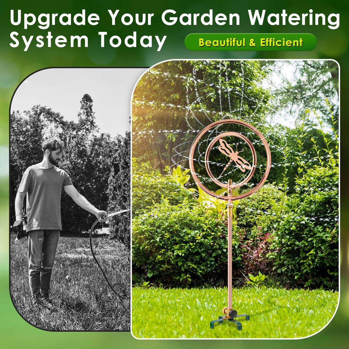ElectricWise hose connection to standard 3/4-inch hoses enables easy setup.