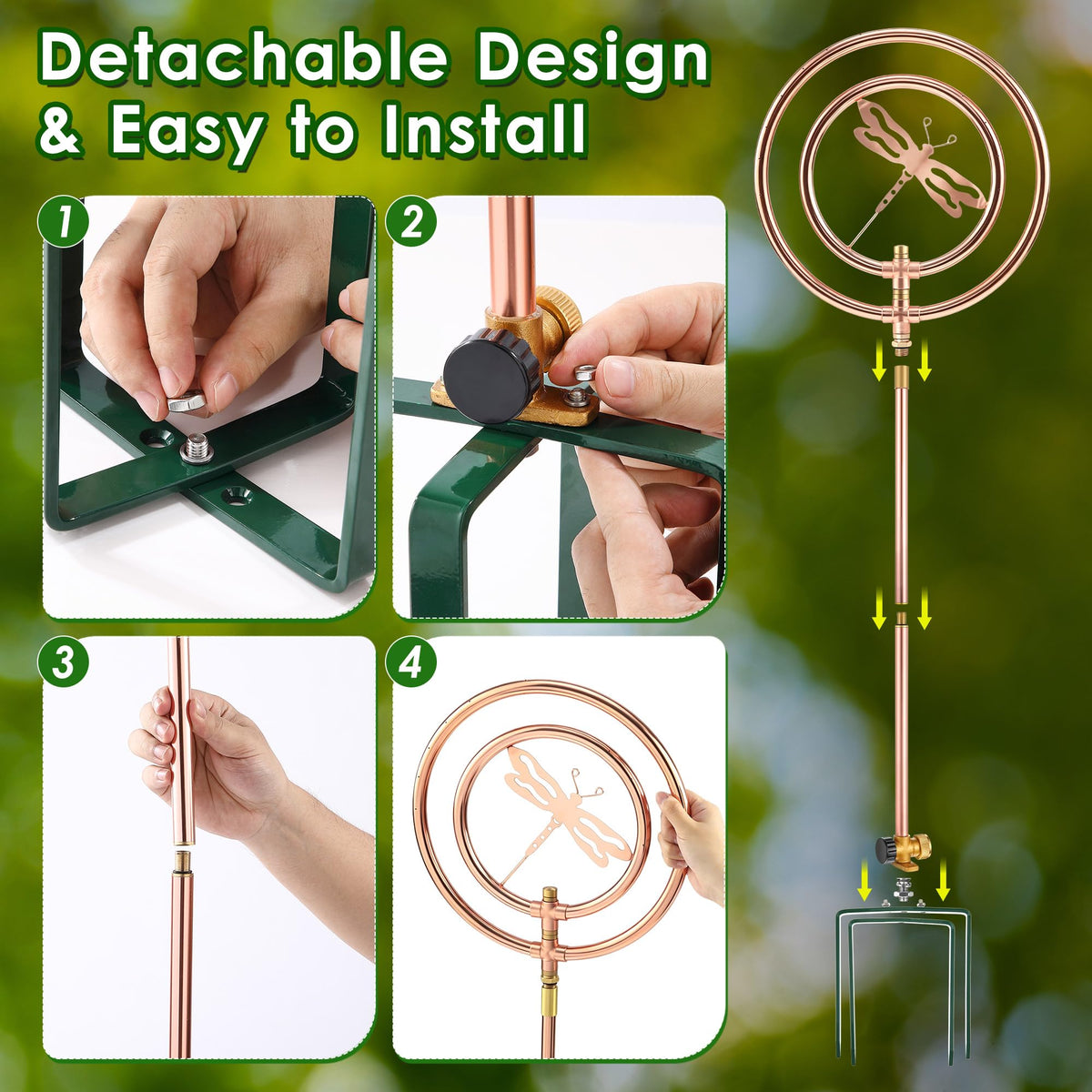 ElectricWise ornamental design enhances landscape aesthetics while watering efficiently.