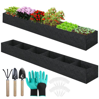 Elefama 2-pack fabric raised bed assembly for organized balcony gardening