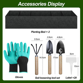 Rectangular Elefama garden bed keeps space tidy and accessible